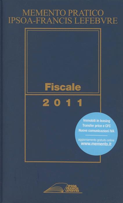 Memento pratico fiscale 2011 - copertina