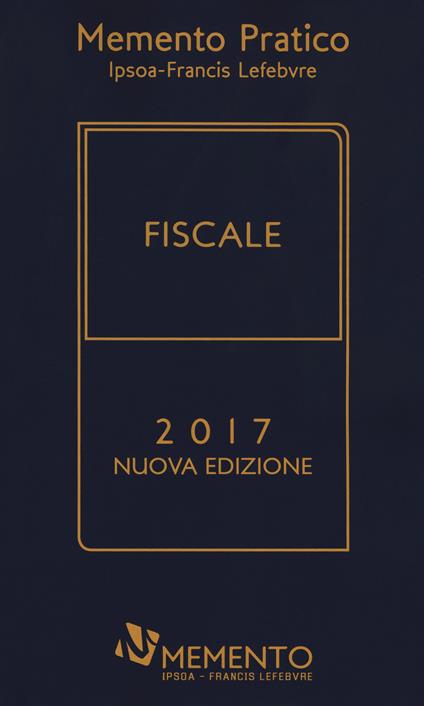 Memento pratico fiscale 2017 - copertina