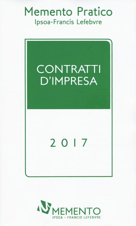 Contratti d'impresa 2017 - copertina