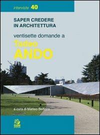 Ventisette domande a Tadao Ando - copertina