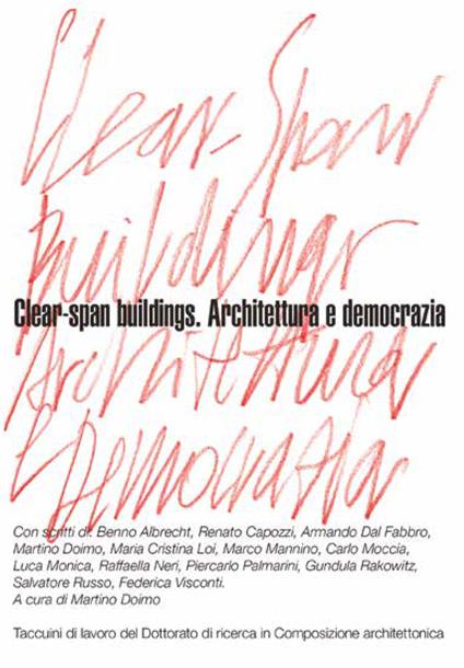 Clear-span buildings. Architettura e democrazia - copertina