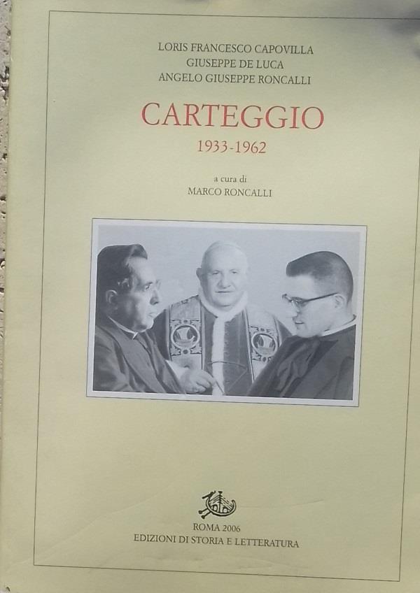 Carteggio 1933-1962