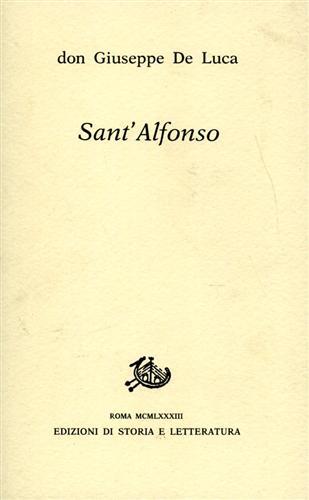 Sant'Alfonso il mio maestro di vita cristiana - Giuseppe De Luca - copertina