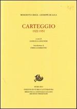 Carteggio. 1922-1951