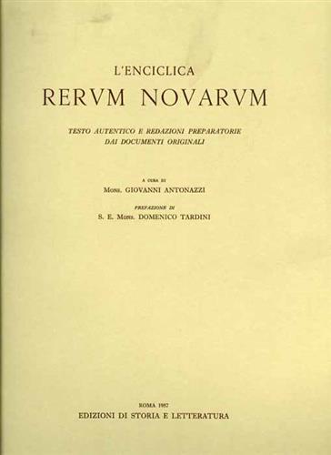 L'enciclica «Rerum novarum» - copertina