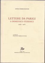Lettere da Parigi a mons. Domenico Federici (1683-1688)