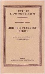 Liriche e frammenti inediti