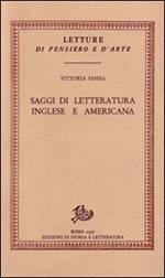 Saggi di letteratura inglese e americana
