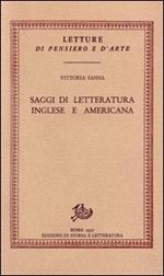 Saggi di letteratura inglese e americana