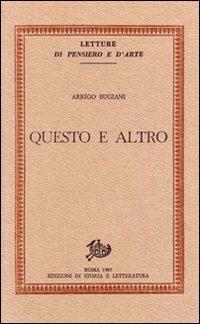 Questo e altro - Arrigo Bugiani - copertina