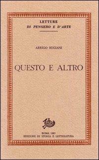 Questo e altro - Arrigo Bugiani - copertina