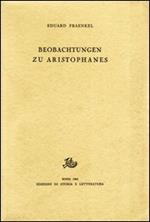 Beobachtungen zu Aristophanes