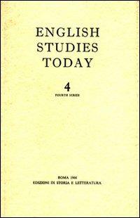 English studies today. Vol. 4 - copertina