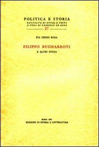 Filippo Buonarroti e altri studi - Rosa P. Onnis - copertina