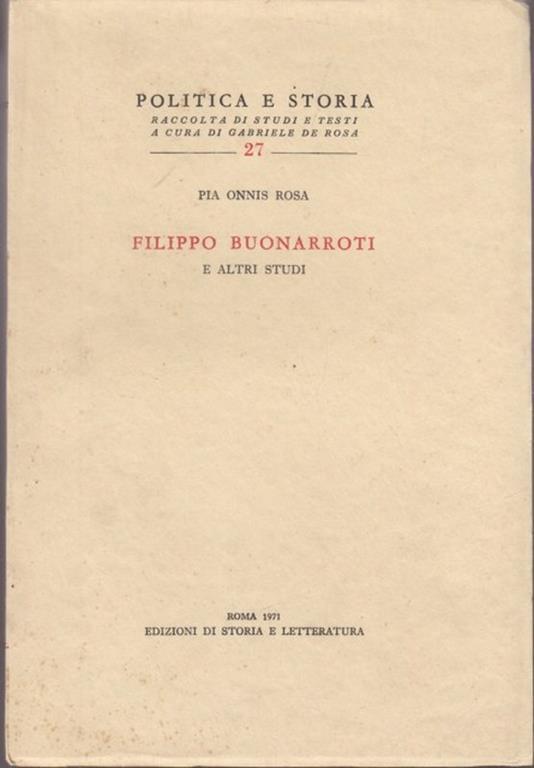 Filippo Buonarroti e altri studi - Rosa P. Onnis - 4