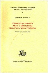 Viaggiatori francesi reali o immaginari nell'Italia dell'Ottocento - Giancarlo Menichelli - copertina