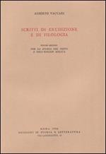 Scritti di erudizione e di filologia. Vol. 2: Per la storia del testo e dell'Esegesi biblica