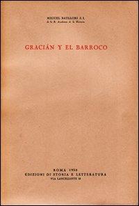 Gracián y el barocco - Miguel Batllori - copertina