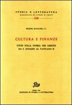 Cultura e finanze. Studi sulla storia dei gesuiti da s. Ignazio al Vaticano II