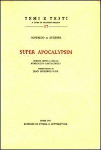 Super Apocalypsim - Goffredo di Auxerre - copertina