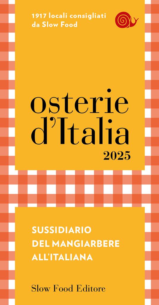 Osterie d'Italia 2025. Sussidiario del mangiarbere all'italiana - copertina