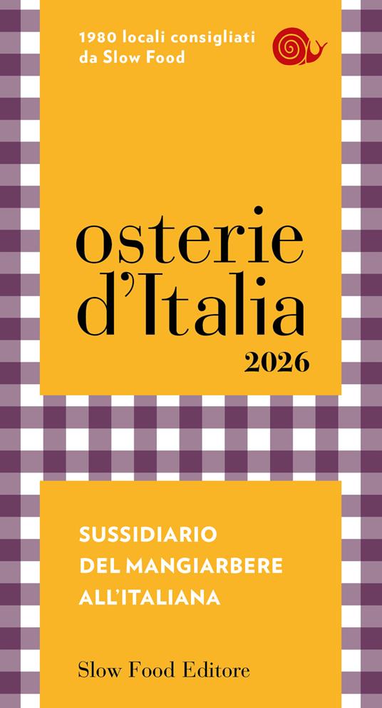 Osterie d'Italia 2026. Sussidiario del mangiarbere all'italiana - copertina