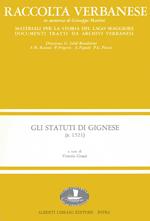 Gli statuti di Gignese (1521)