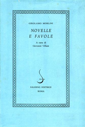 Novelle e favole - Girolamo Morlini - copertina