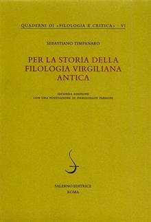 Per la storia della filologia virgiliana antica