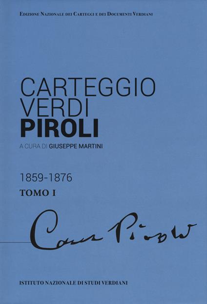 Carteggio Verdi-Piroli - copertina