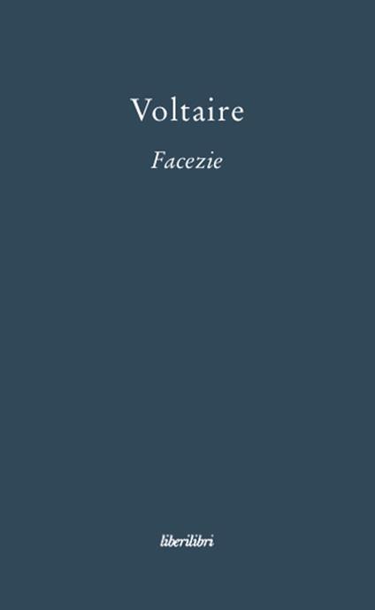 Facezie - Voltaire - copertina
