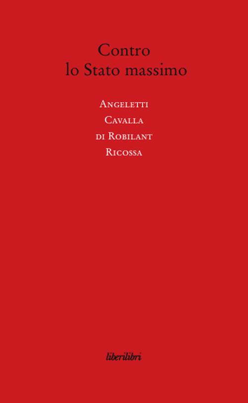 Contro lo Stato massimo - copertina