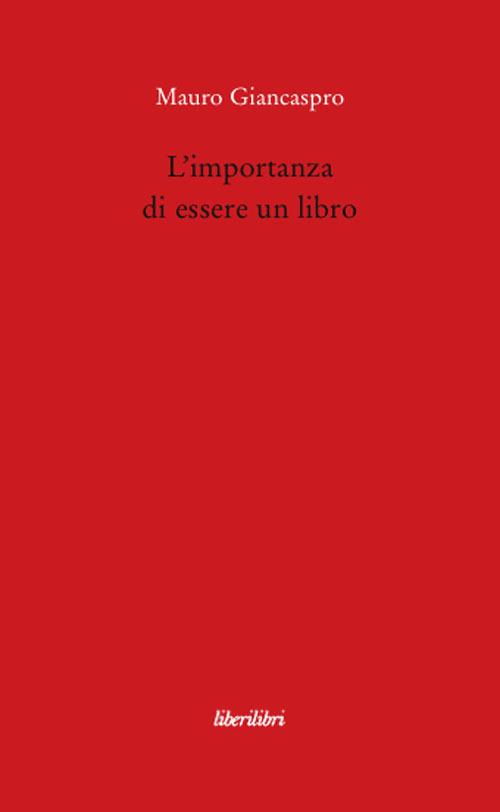 L' importanza di essere un libro - Mauro Giancaspro - copertina