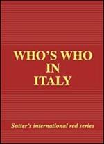 Who's who in Italy 2012 edition