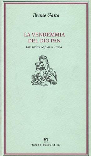 La vendemmia del dio Pan - Bruno Gatta - copertina