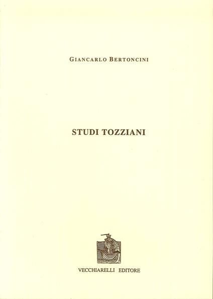 Studi tozziani - Giancarlo Bertoncini - copertina