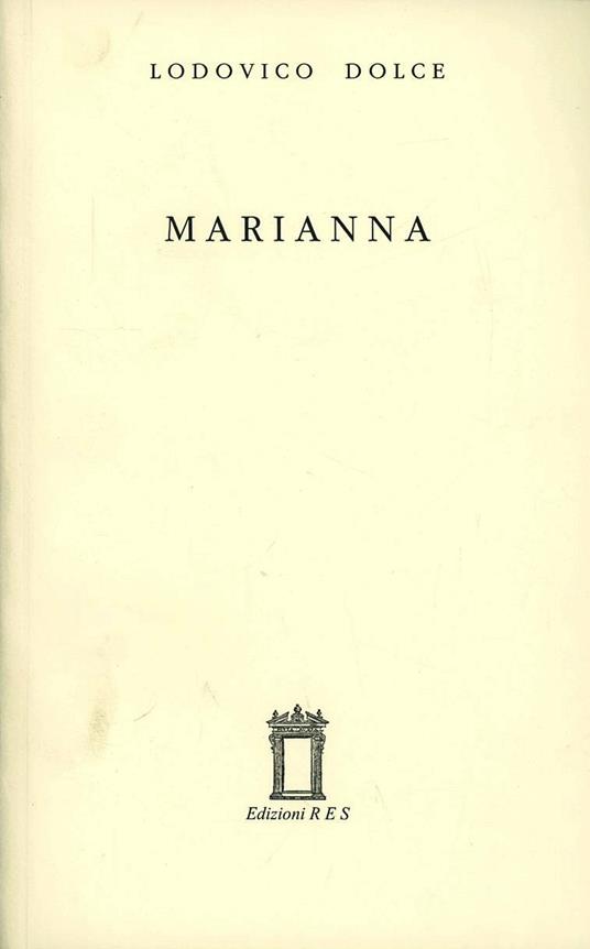 Marianna - Lodovico Dolce - copertina