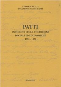 Patti. Inchiesta sulle condizioni sociali ed economiche 1875-76 - copertina