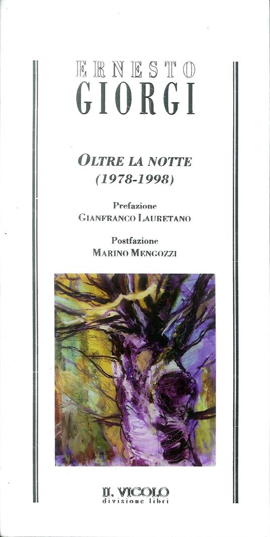 Oltre la notte (1978-1998) - Ernesto Giorgi - copertina