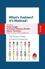 What's fashion? It's method! The values of ideas in fashion companies