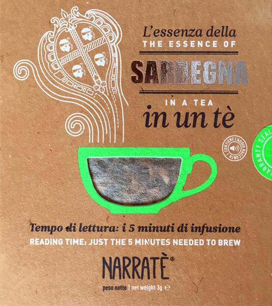 L'essenza della Sardegna in un tè-The Sardinia essence in a tea. Ediz. bilingue. Con tea bag. Con File audio per il download - Gianmichele Lisai - copertina