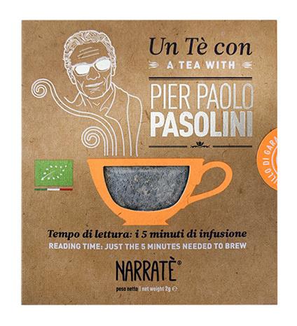 Un tè con Pier Paolo Pasolini-A tea with Pier Paolo Pasolini. Ediz. bilingue. Con tea bag - Morena Rossi - copertina