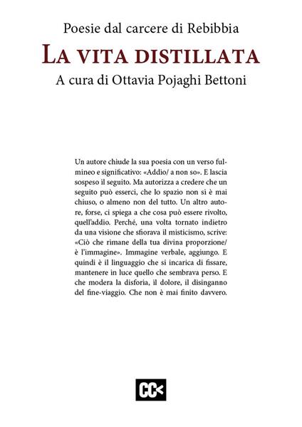 La vita distillata. Poesie dal carcere di Rebibbia - copertina