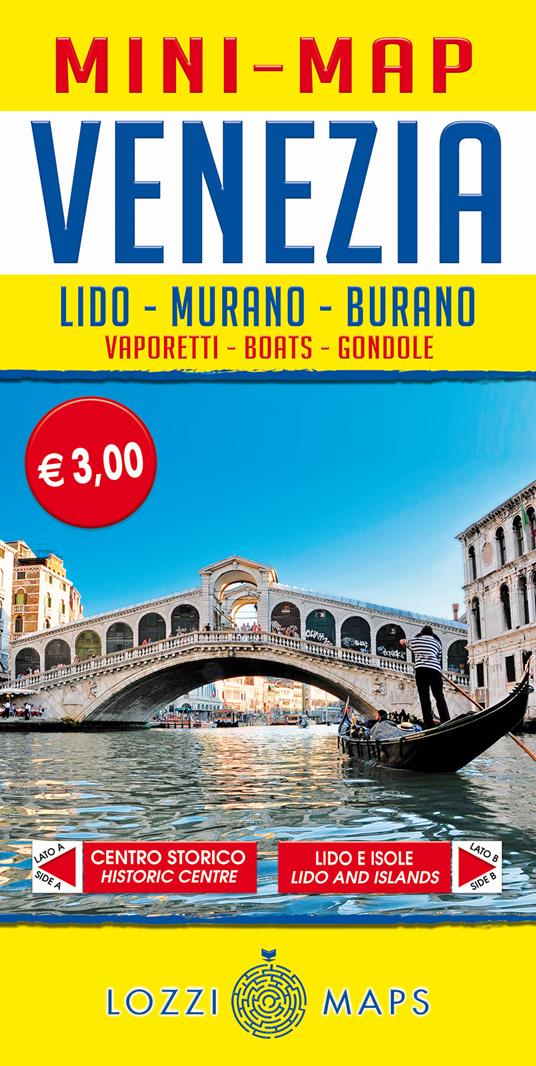 Venezia mini map. Guida e mappa tascabile della città - copertina