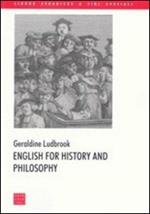 English for history and philosophy
