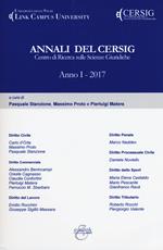 Annali del Cersig. Anno I (2017)