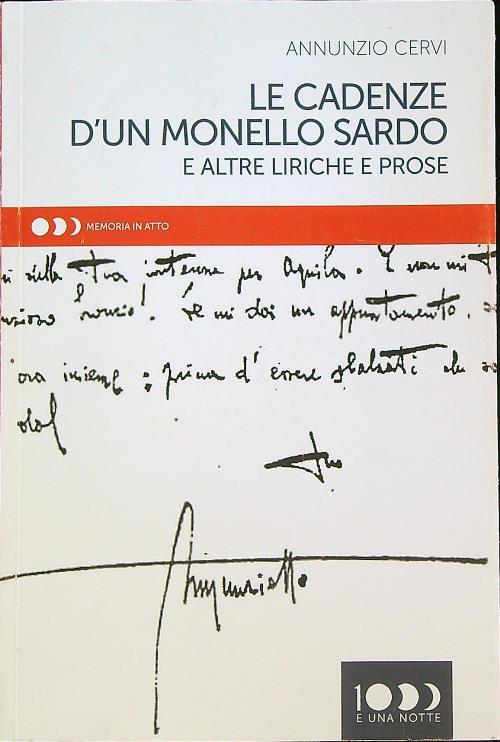 Le cadenze di un monello sardo e altre liriche e prose