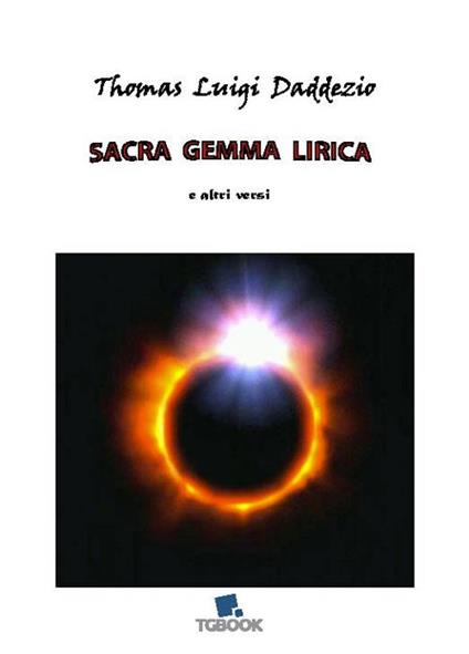 Sacra gemma lirica e altri versi - Thomas Luigi Daddezio - copertina