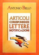 Articoli, corrispondenze, lettere, notificazioni