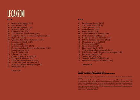 Il canzoniere del proletariato. Le canzoni di Lotta Continua, i testi e le musiche. Con CD-Audio - 7